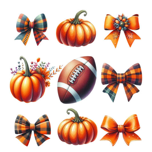 Football, Bows and Pumpkins