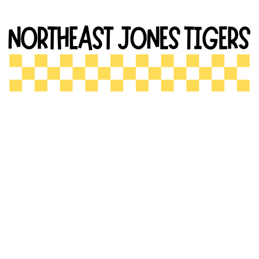 Northeast Jones Tigers Checkered