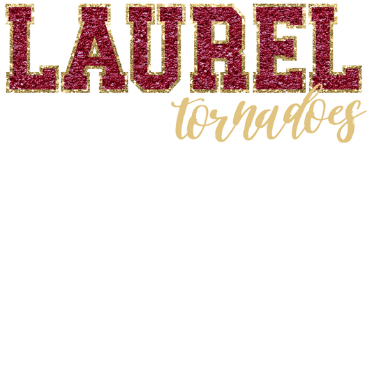 Laurel Tornadoes Faux Embroidery Glitter by Print Palette