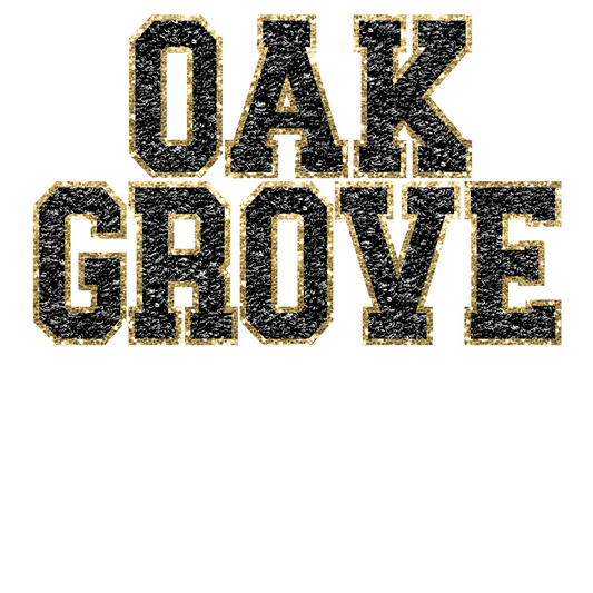 Oak Grove Faux Embroidery Glitter by Print Palette