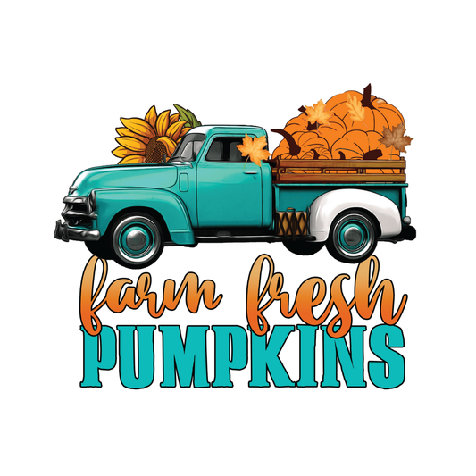Antique Truck Farm Fresh Pumpkins