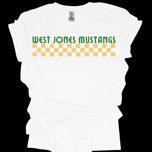 West Jones Mustangs Checkered