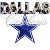 Dallas Cowboys Leopard Glitter