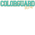 Colorguard Mom Faux Embroidery Glitter by Print Palette