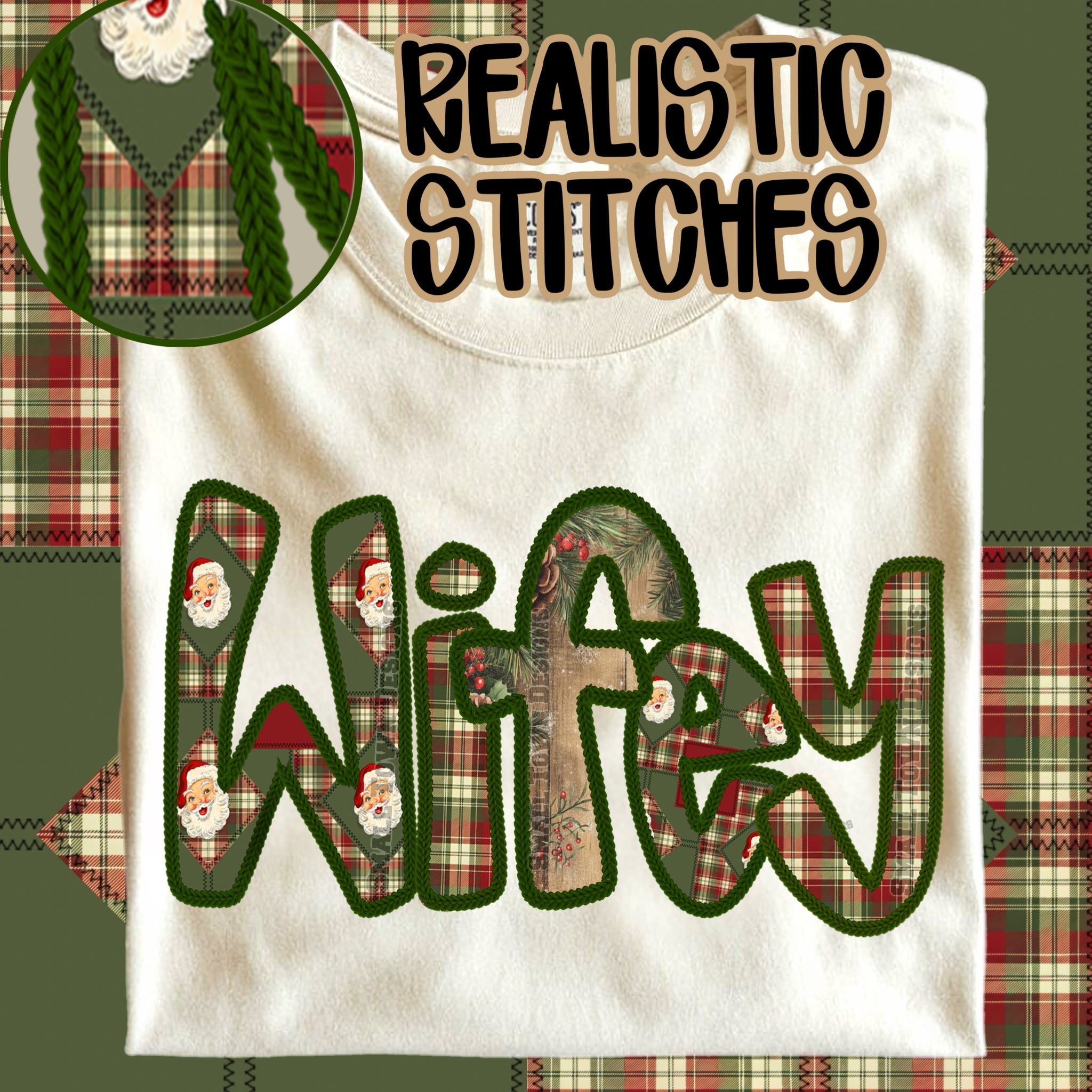 Wifey Stitch Santa