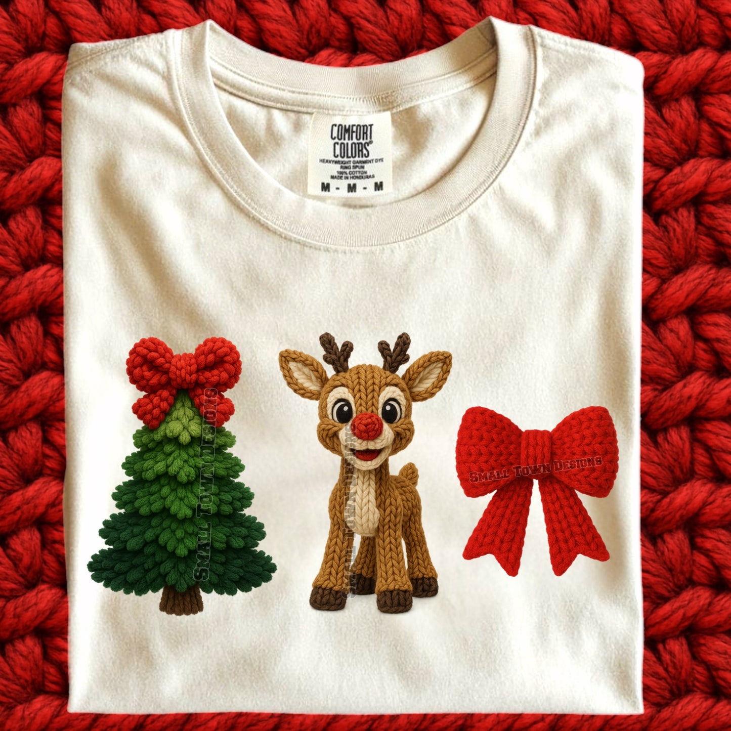 Reigndeer Tree and Bow Yarn