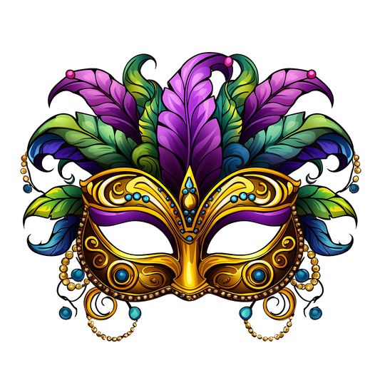 Mardi Gras 722 - Mardi Gras Mask Clipart Sublimation 88820119 18