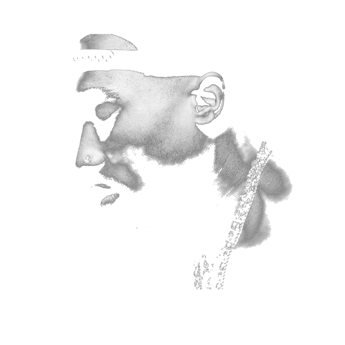 Randomness 1720 - Tupac Profile Halftone