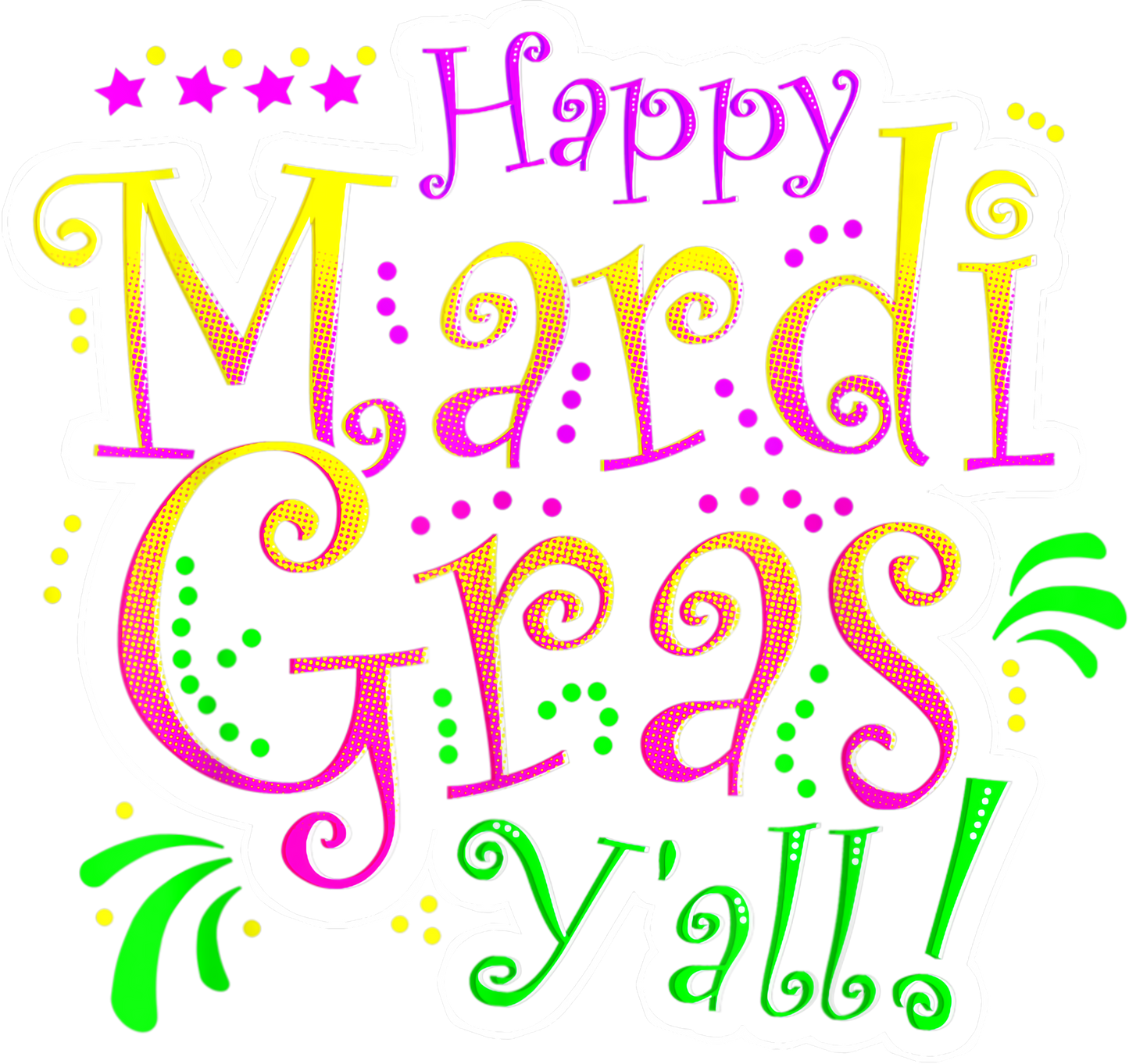 Mardi Gras 444 - Happy Mardi Gras Y All Party Parade New Orleans  Gift T Shirt