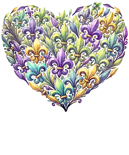 Mardi Gras 970 - Or 312025 Vtn Mardi Gras Heart Brushstroke