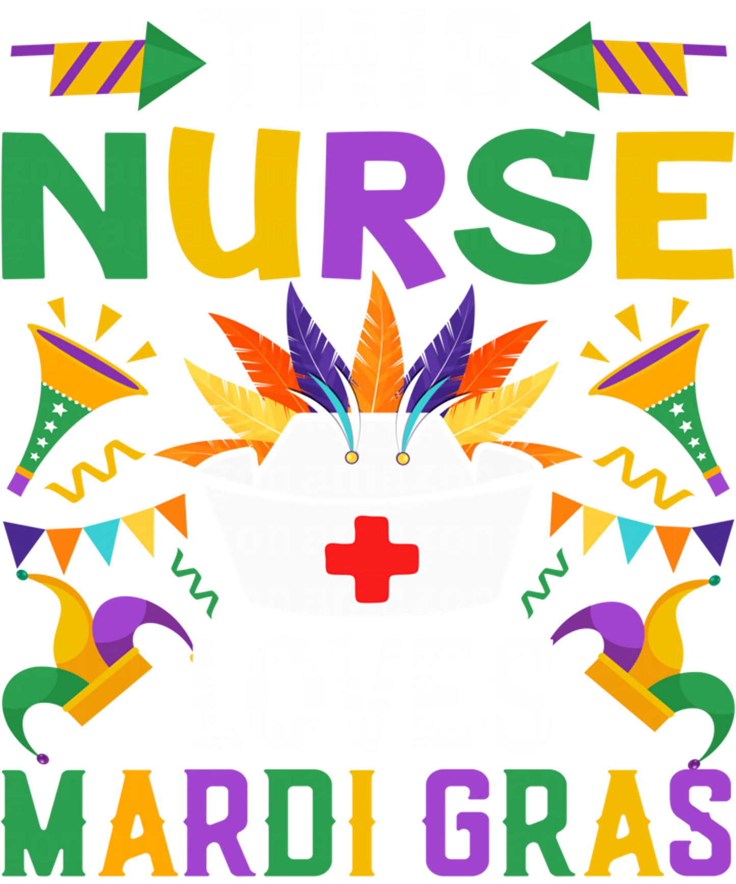 Mardi Gras 1021 - This Nurse Loves Mardi Gras New Orleans Nola Parade Nursing Sweatshirt
