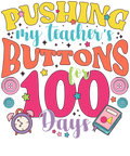 Back to School 17 - 100 Days Of School Png Sublimation Buttons300