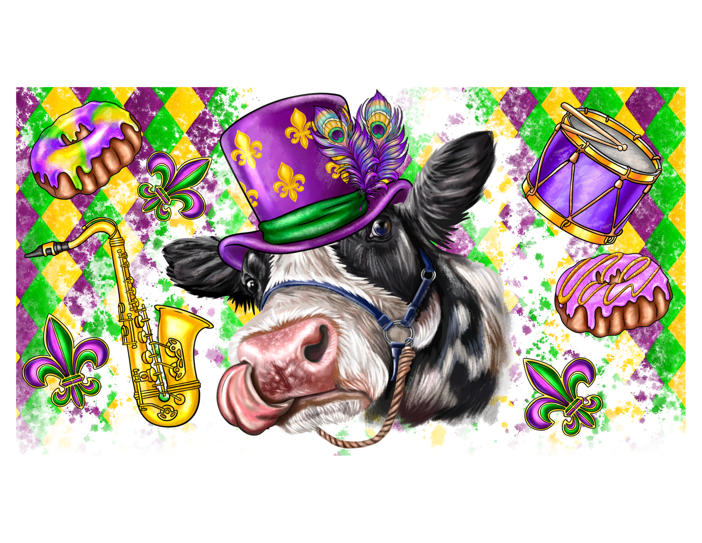 Mardi Gras 746 - Mardigrascow40oztumbler