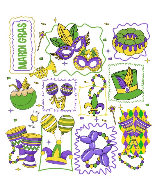 Mardi Gras 880 - Or 13122025 Vtn Mardi Gras Mickey Mouse Disney Doddles