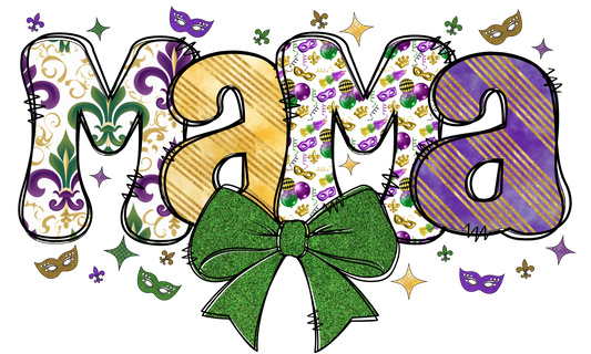 Mardi Gras 720 - Mardi Gras Mama Coquette Bow 112311179 Mama