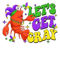 Mardi Gras 522 - Let S Get Gray Funny Mardi Gras Party Crawfish Beads Mask