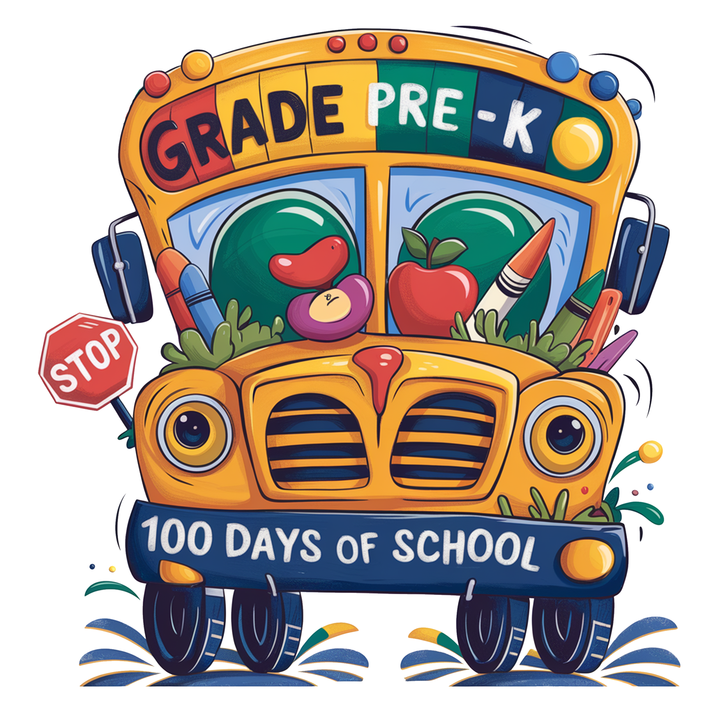 Back to School 311 - Coquette 100th Day Of School Truck Png