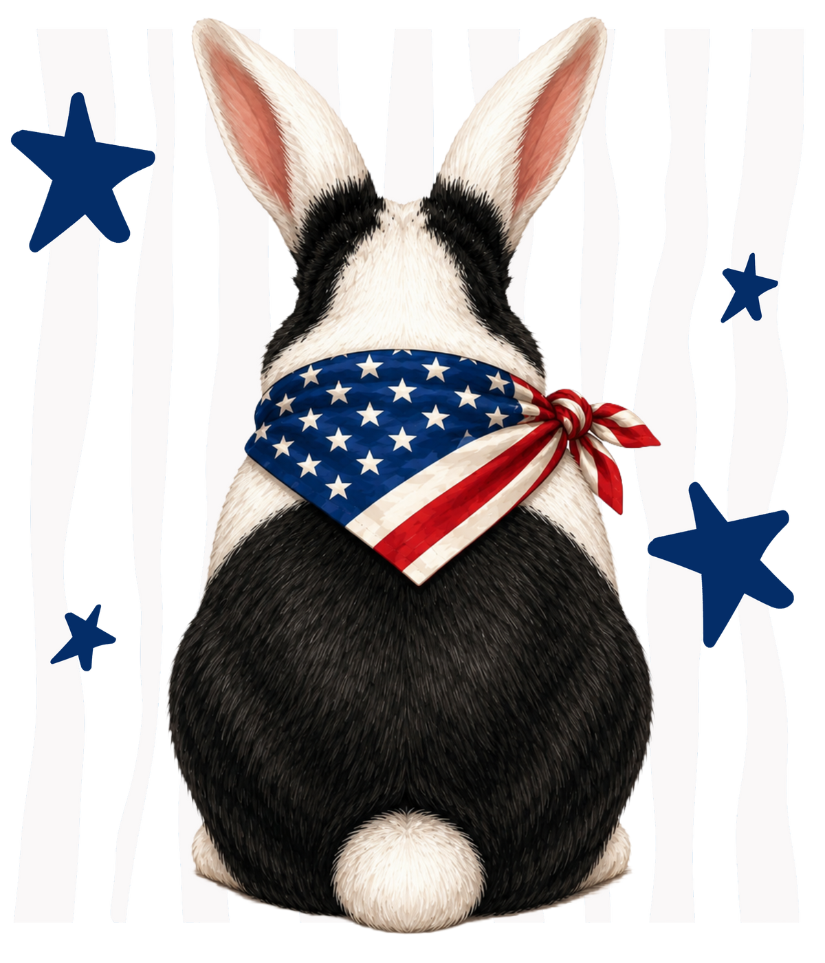 Randomness 329 - Black White Bunny Back