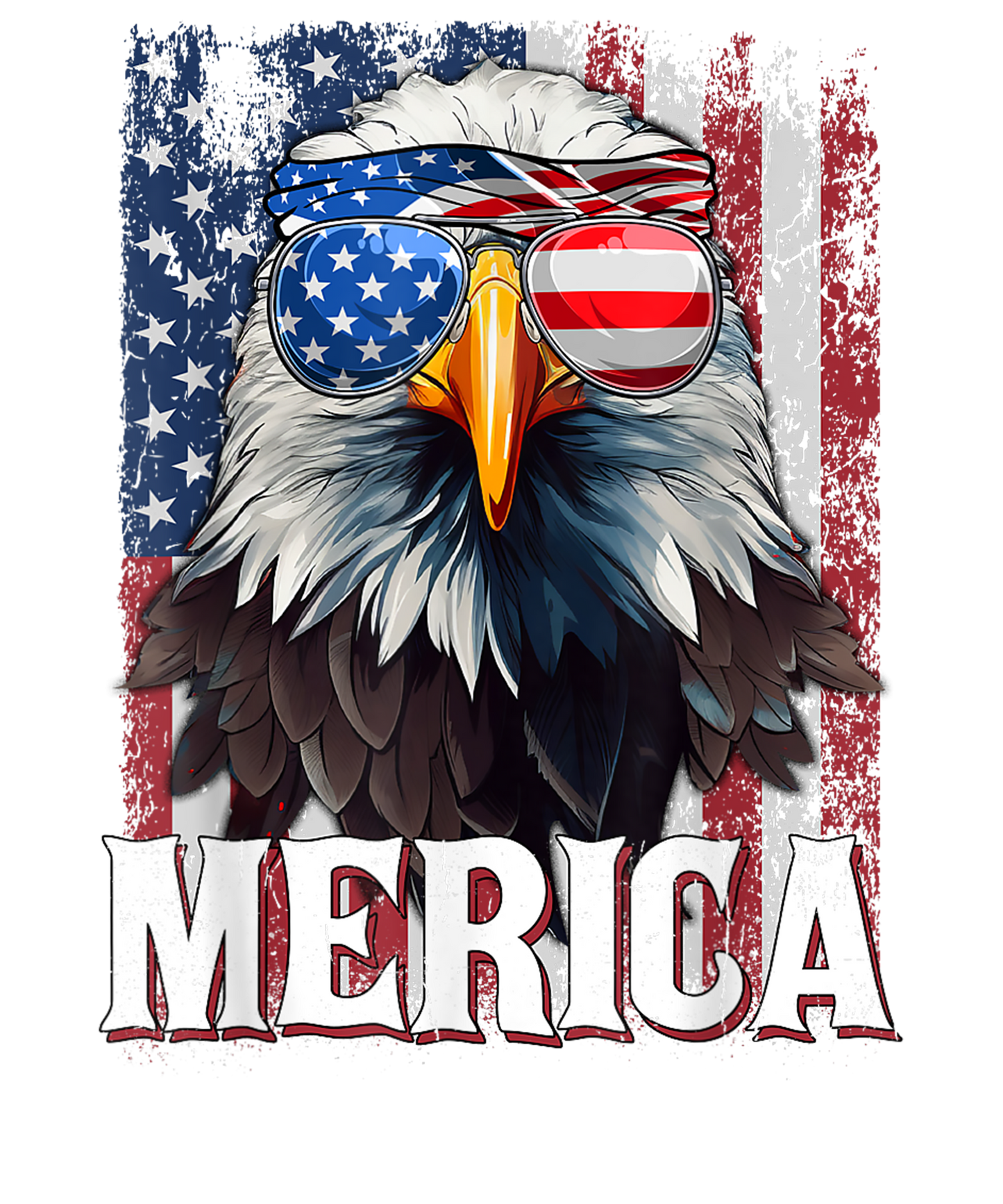 4th of July 398 - Merica   Patriotic Usa Eagle Of Freedom   4th Of July