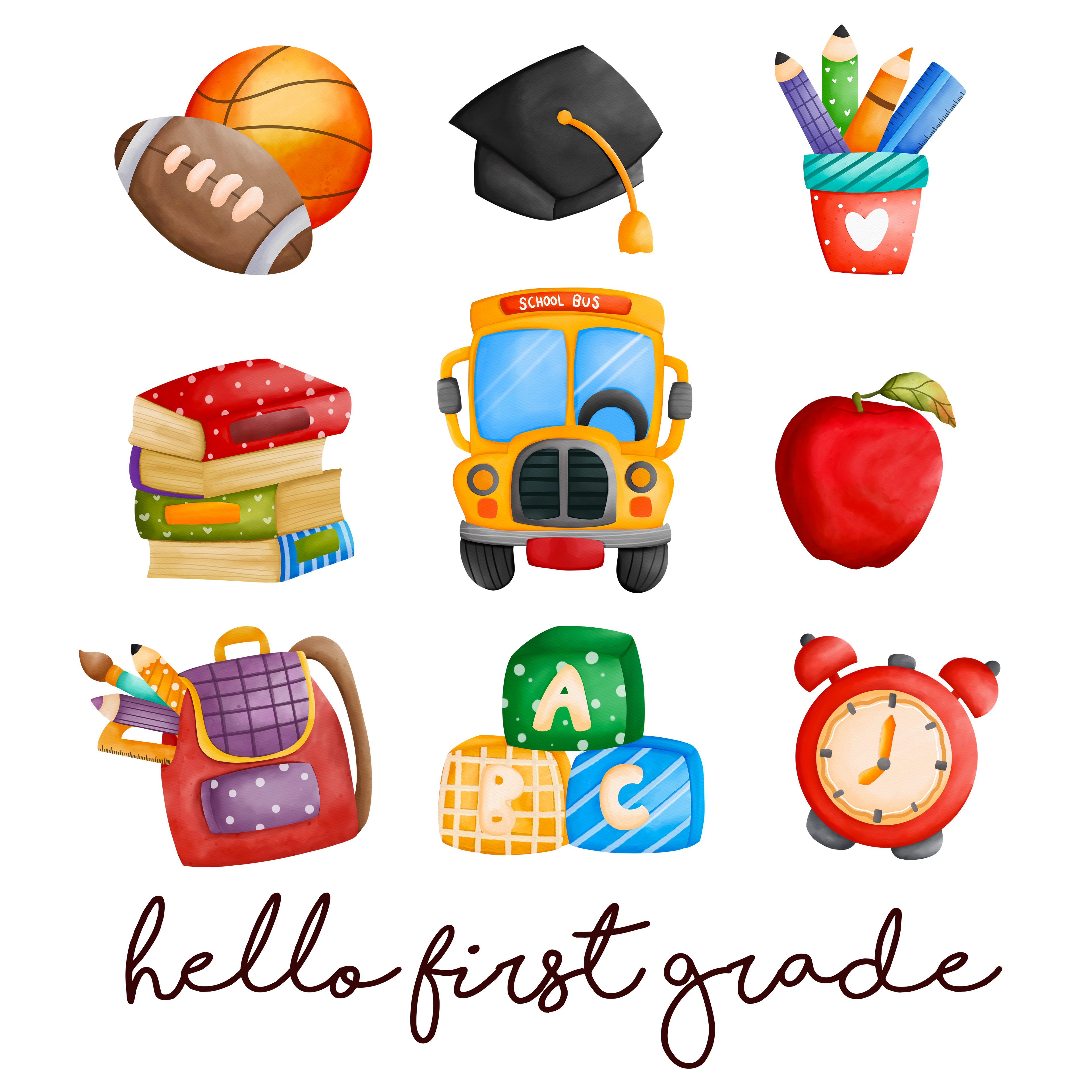 Back to School 101 - A01 L240624 10 Hello First Grade