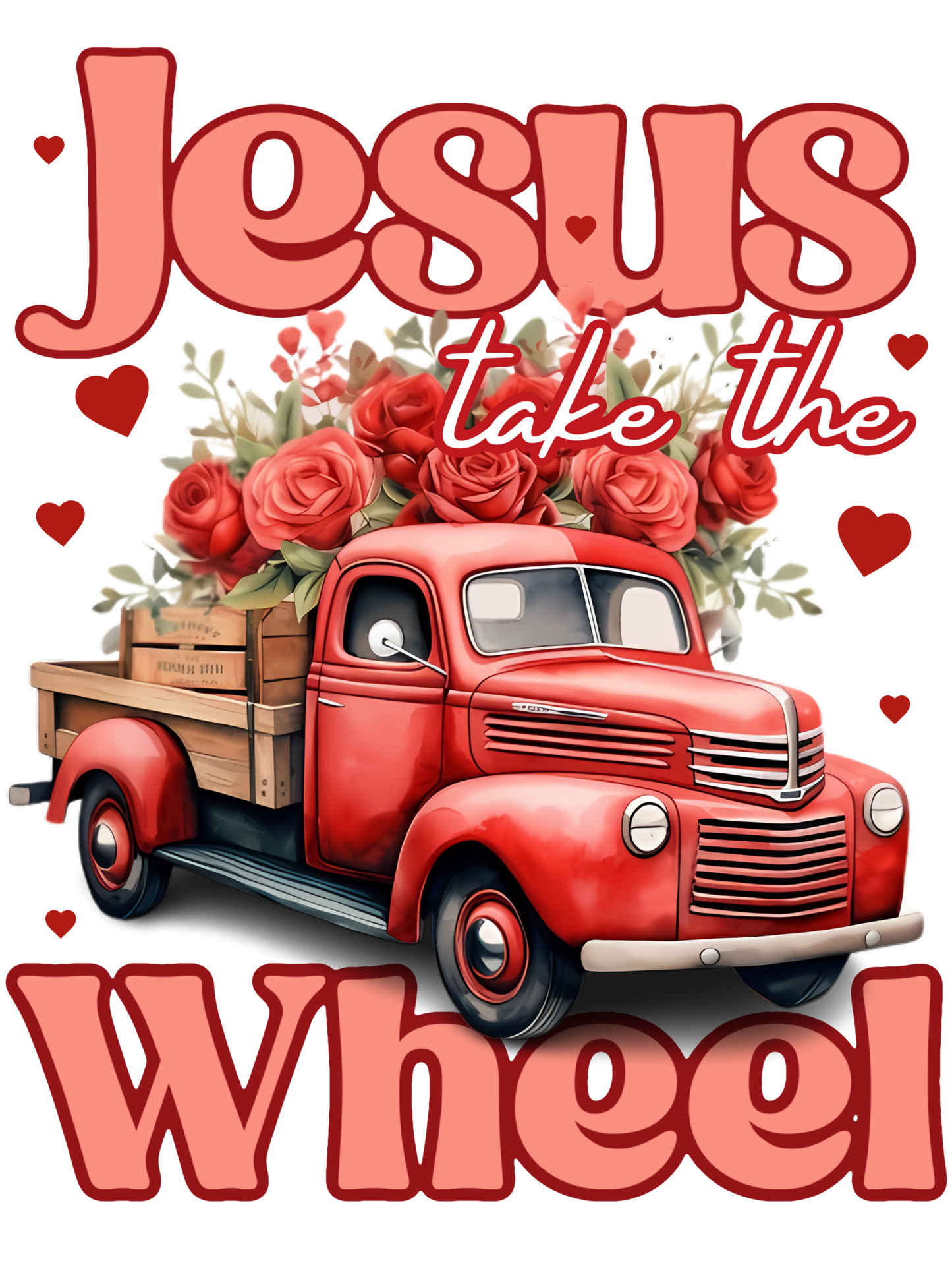 Jesus wheel roses