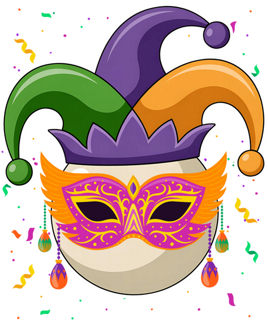 Mardi Gras 307 - Billiard Ball Mardi Gras Jester Hat Costume Carnival Tee Sweatshirt