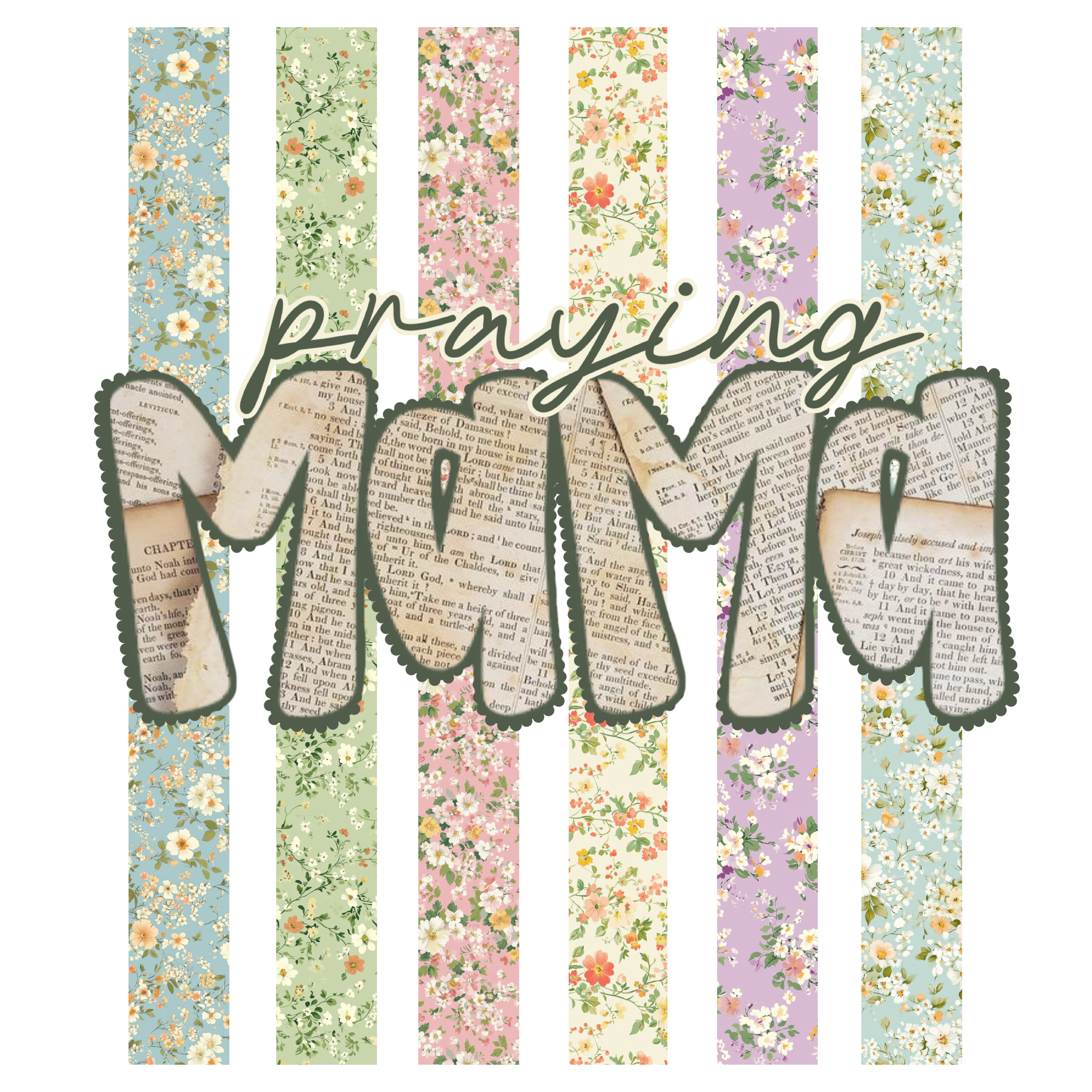 Randomness 1356 - Praying Mama Paper Letters