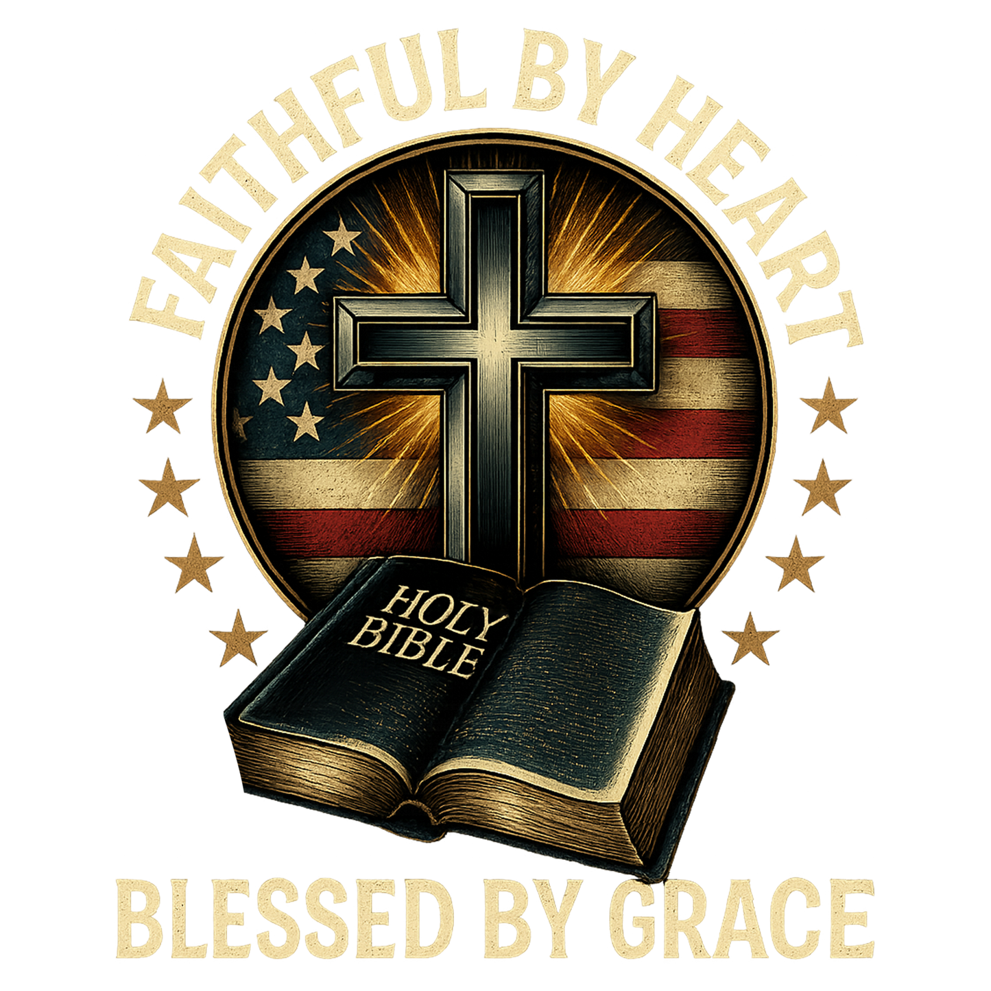 FAITHFUL BY HEART HOLY BIBLE BLESSED BY GRACE