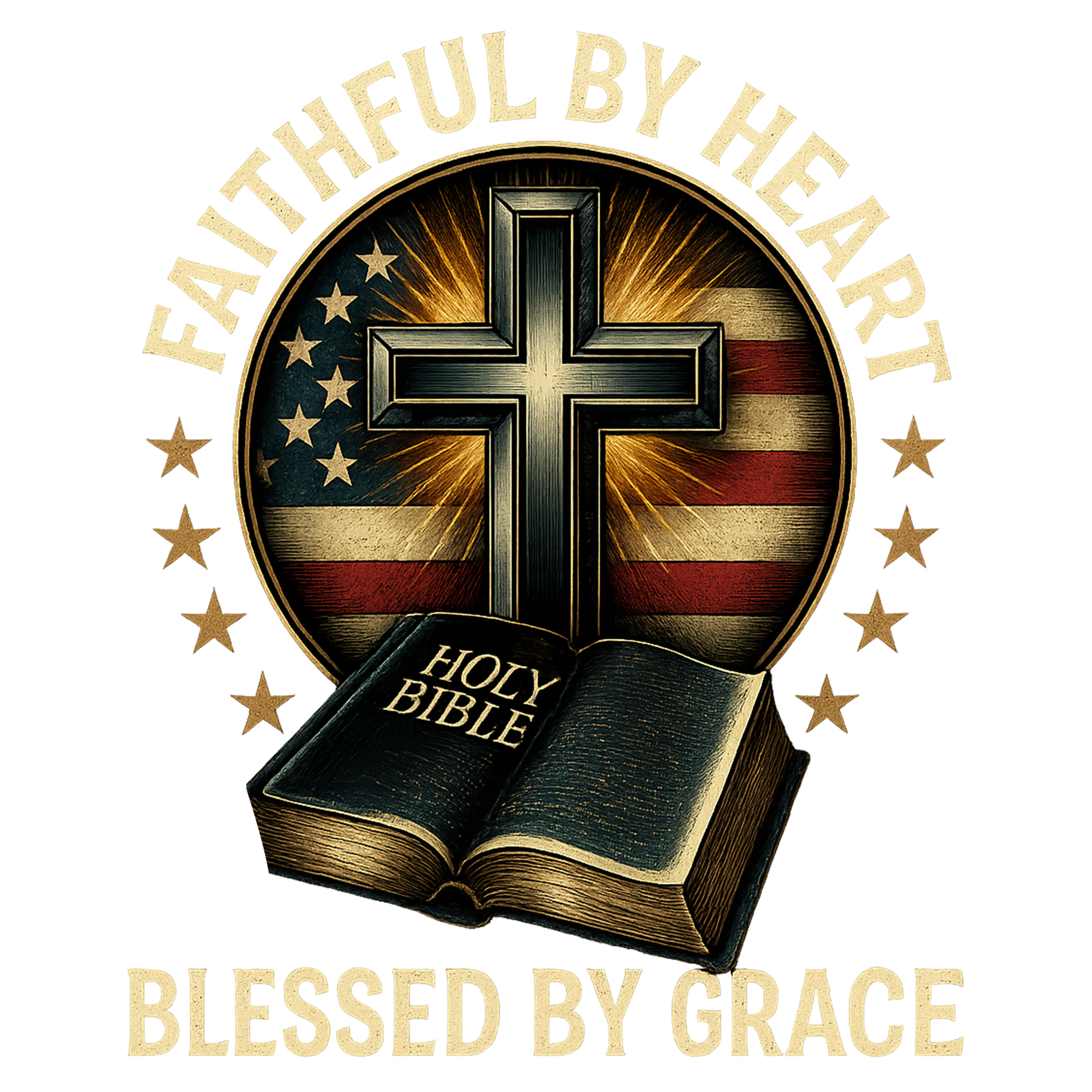 FAITHFUL BY HEART HOLY BIBLE BLESSED BY GRACE