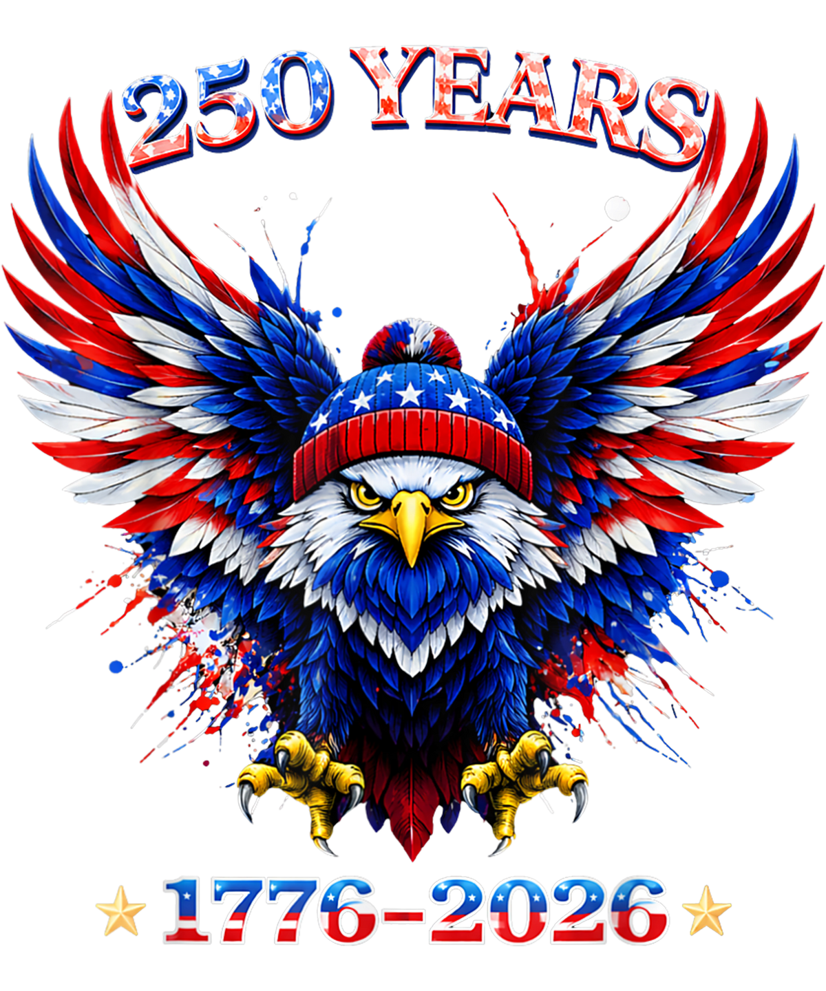 4th of July 550 - Usa Independence 250th Anniversary 1776 2026 Patriotic Eagle T Shirt (1)