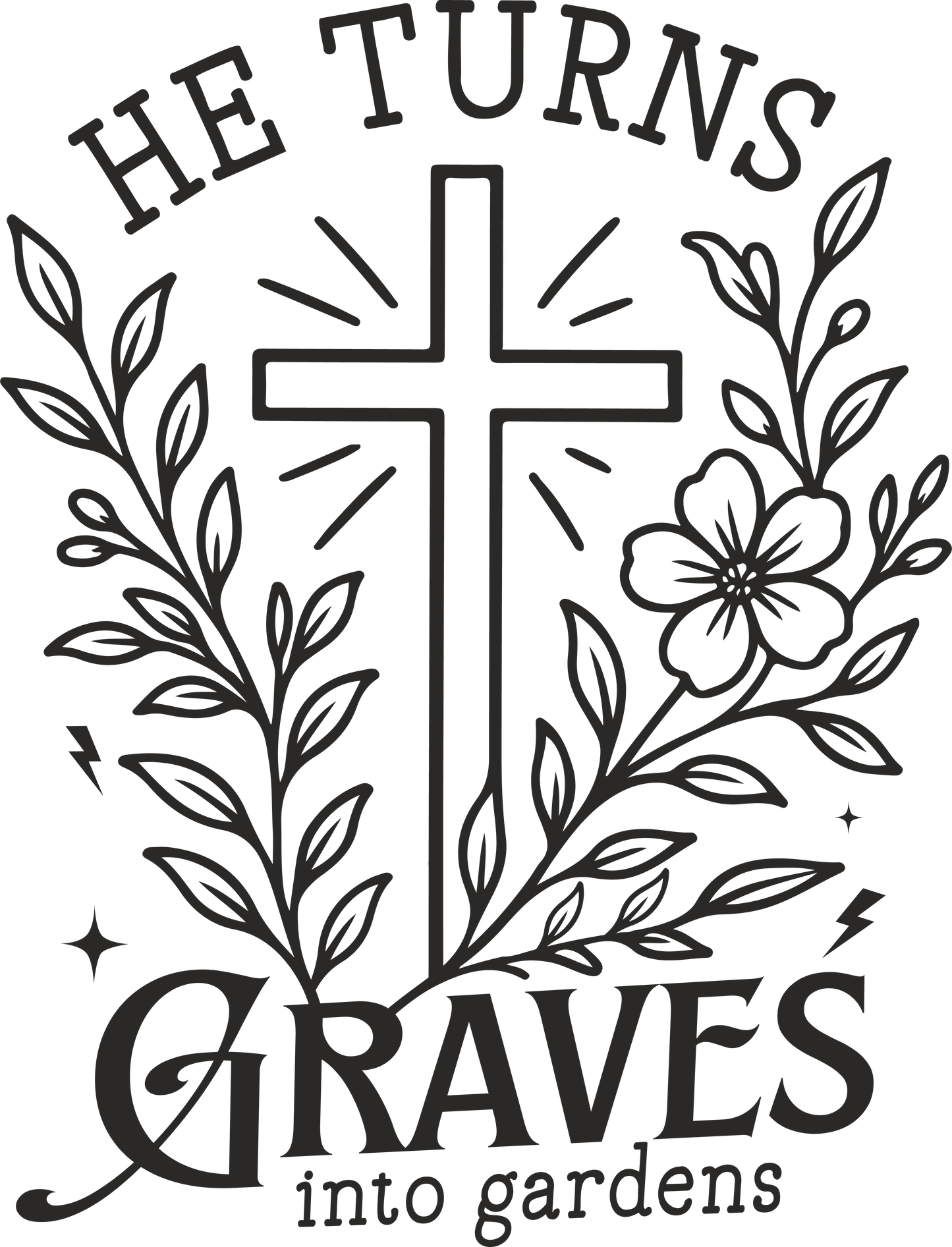 he turns graves into gardens