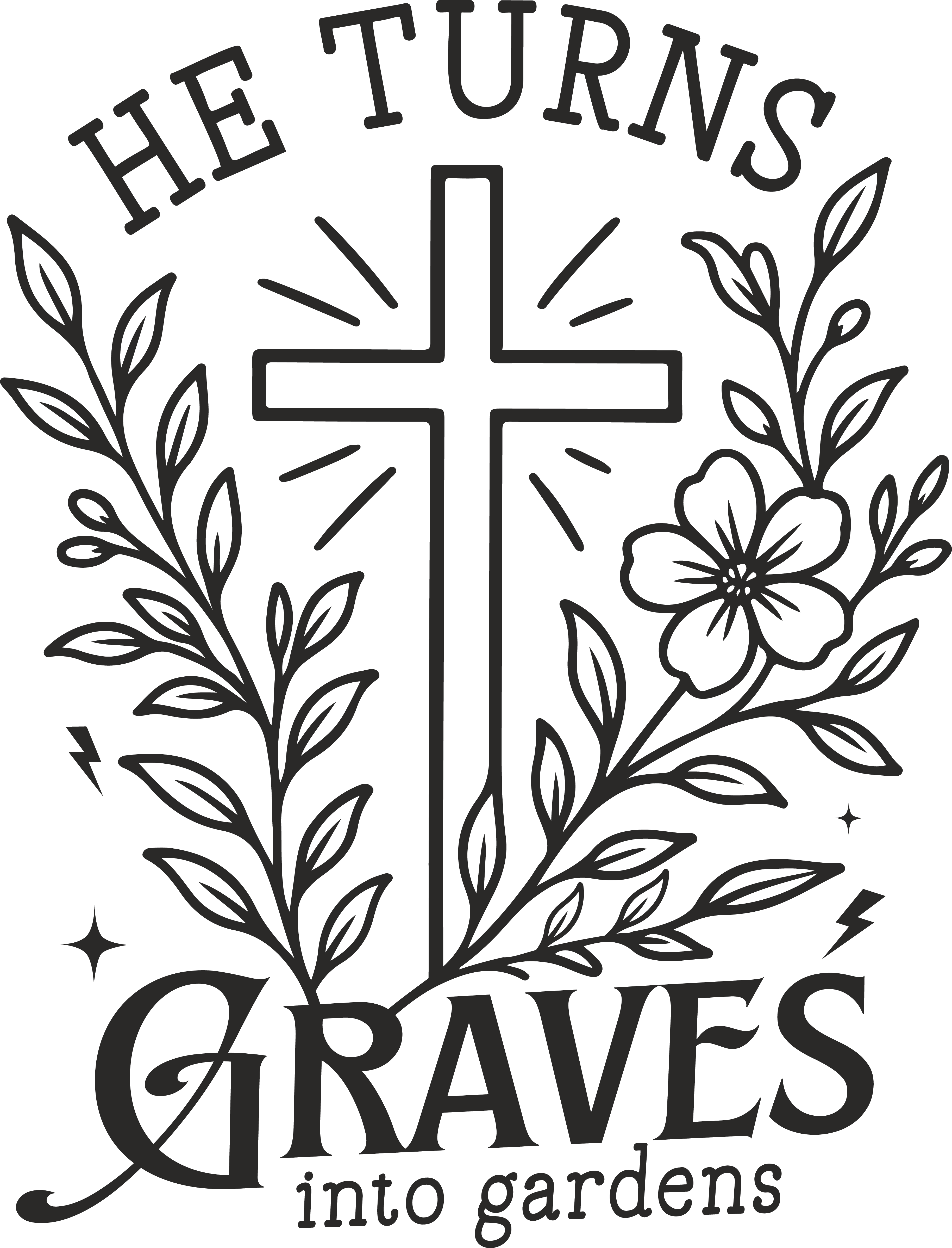 he turns graves into gardens