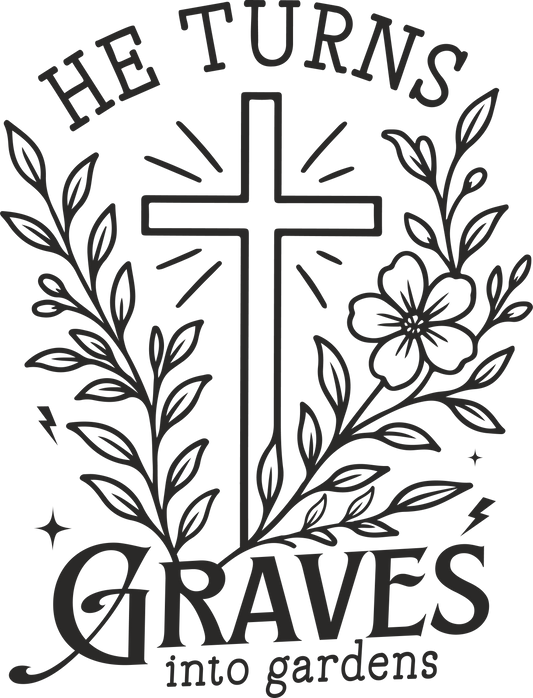 he turns graves into gardens