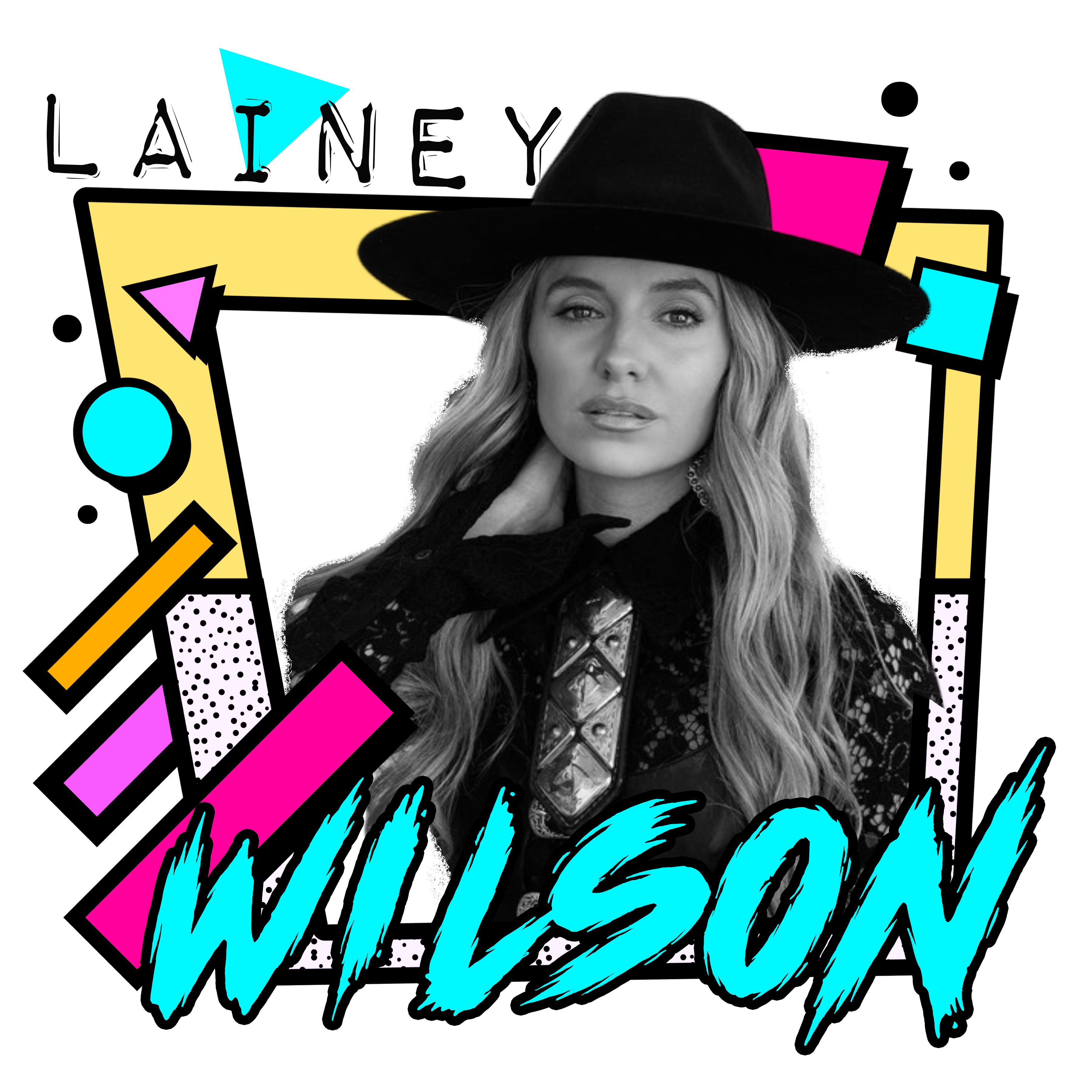 Randomness 961 - Lainey Wilson Black White Retro