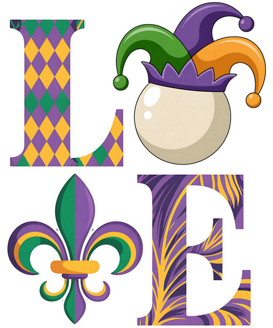 Mardi Gras 541 - Love Billiard Ball Mardi Gras Costume Carnival Women Men Sweatshirt