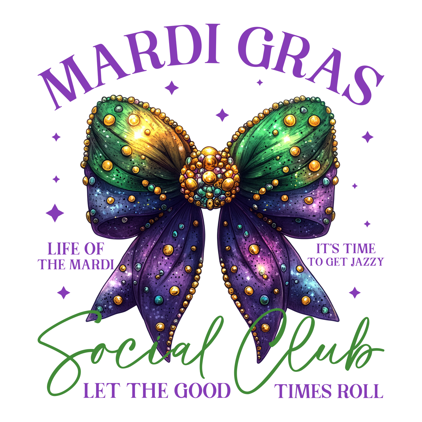 Mardi Gras 339 - Coquette Mardi Gras Bow Pngcrawfish 111933087 Coquette Mardi Gras Bow Png, Retro Mardi Gras Png Design