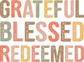 grateful blessed redeemed