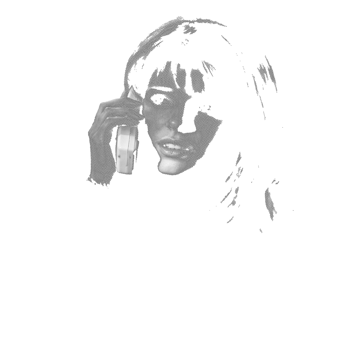 Randomness 1525 - Sidneyblackwhitehalftone