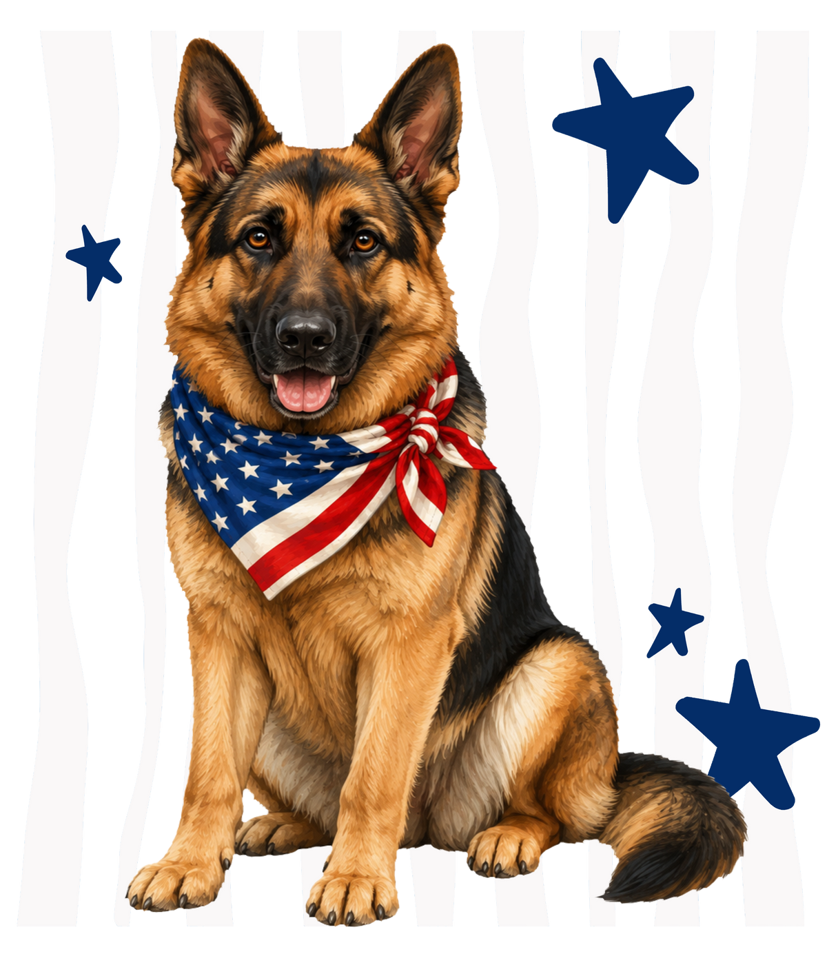 Randomness 707 - German Shepherd Front Usa
