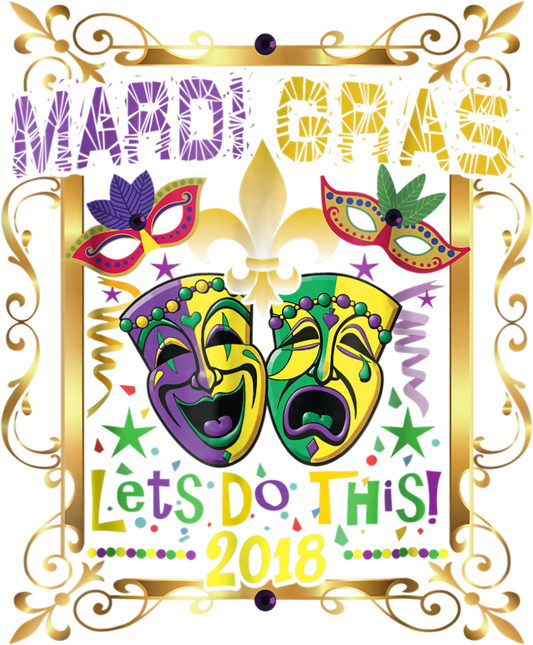 Mardi Gras 674 - Mardi Gras Tshirt 2018, Fleur Symbol New Orleans Parade Gift