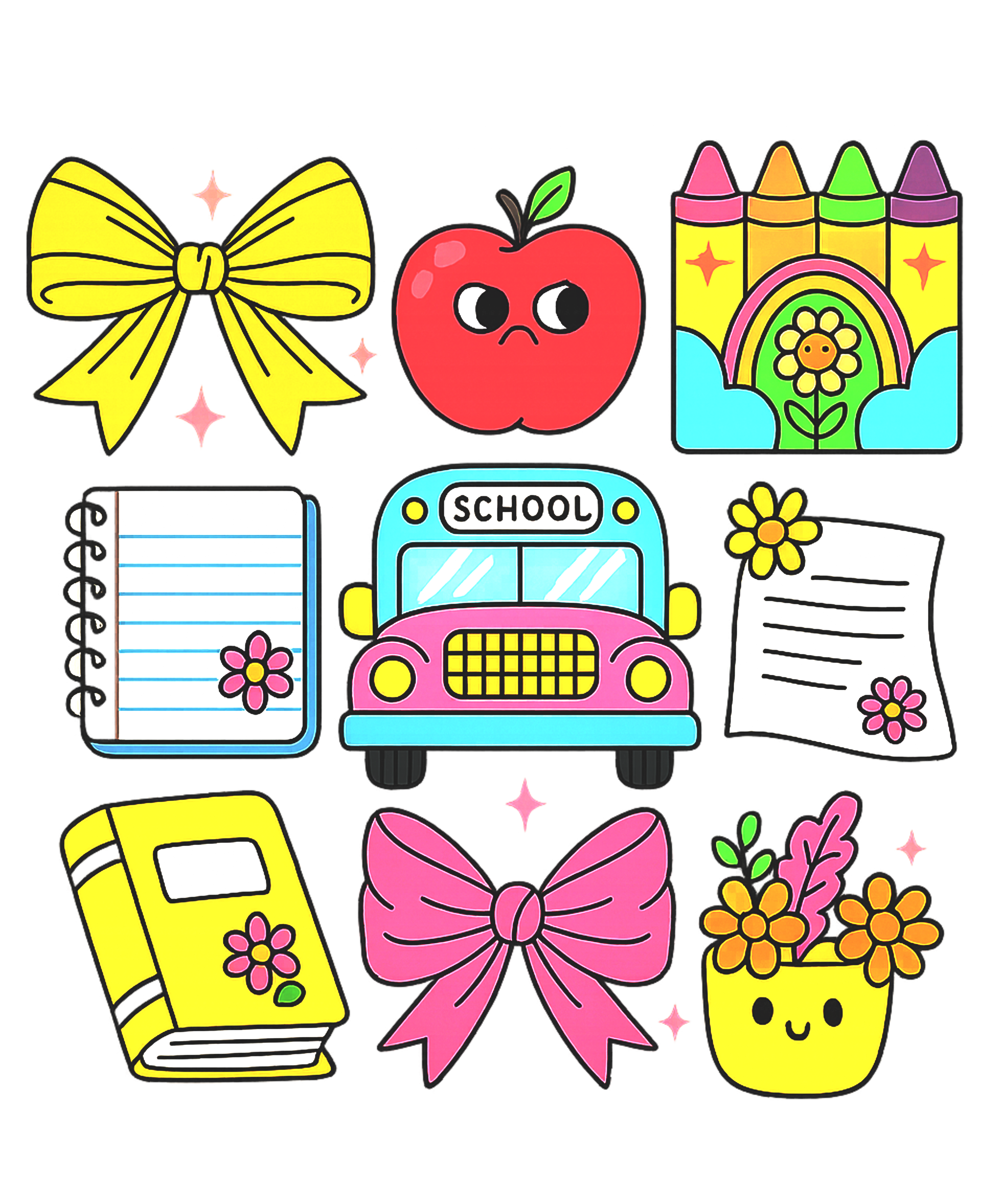 Back to School 414 - Teacher Coquette Retro School Png
