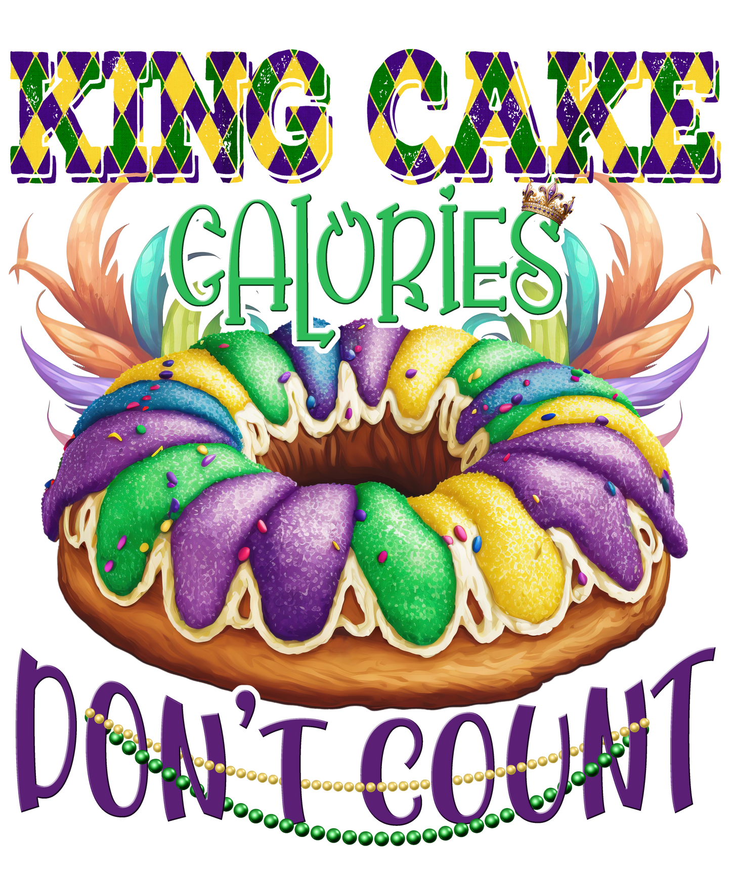 Mardi Gras 498 - King Cake Calories Dont Count