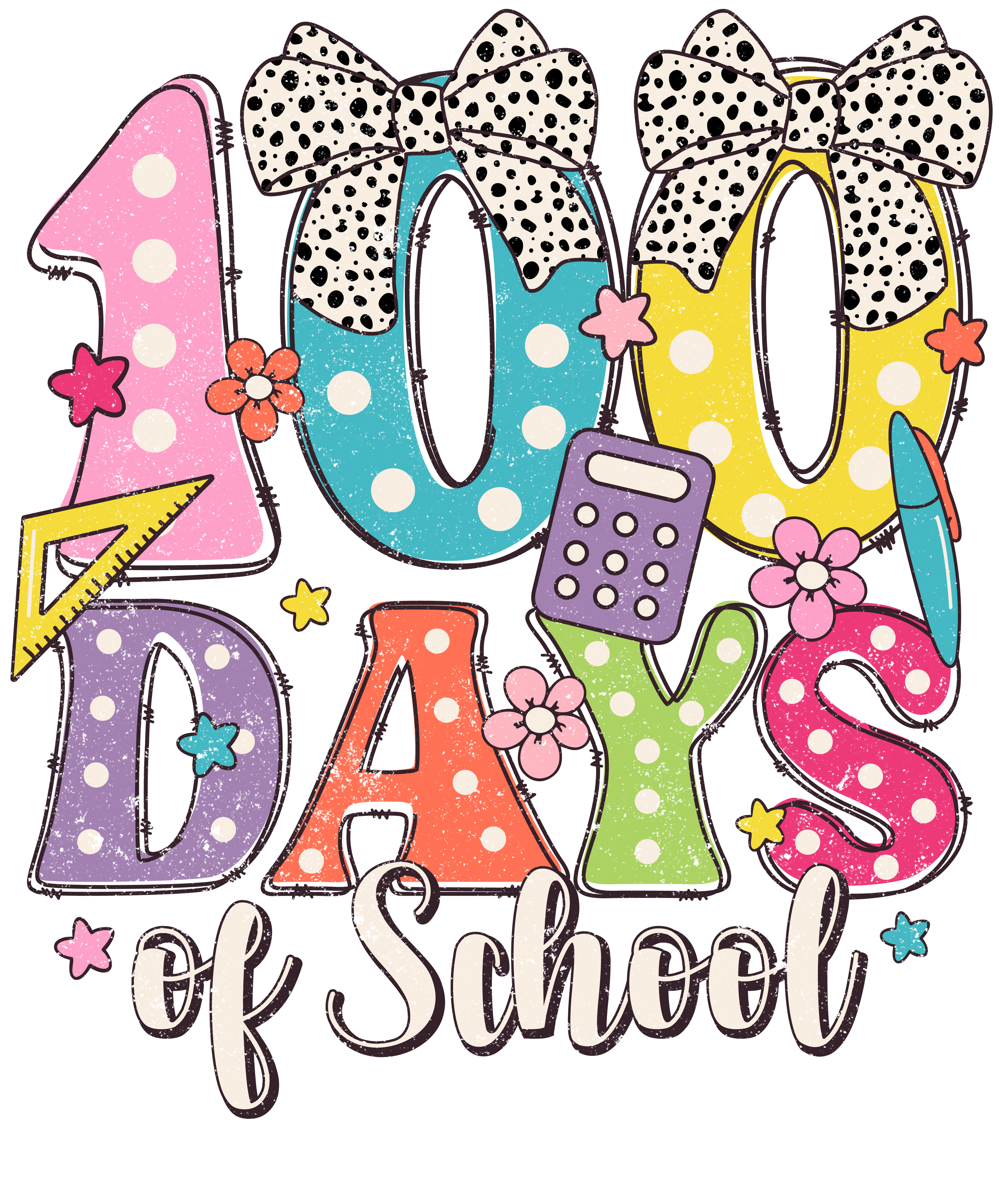 Back to School 261 - Back To School Coquette Bow Dalmatian Dots Png Gr300