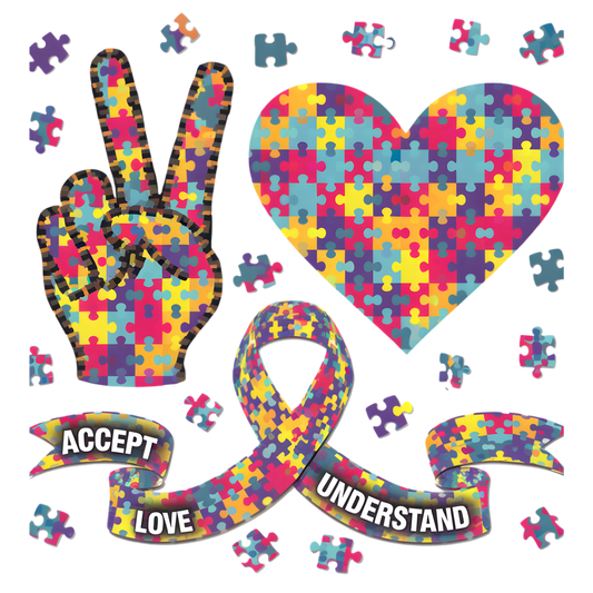 Autism 376 - Copy Of 12.Heart Puzzle Design