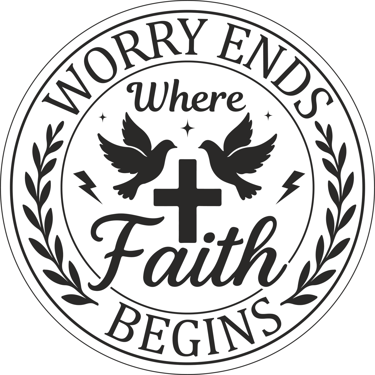 worry ends where faith begins