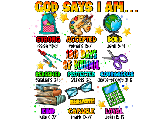 Teacher 290 - Godsaysiam100daysofschool