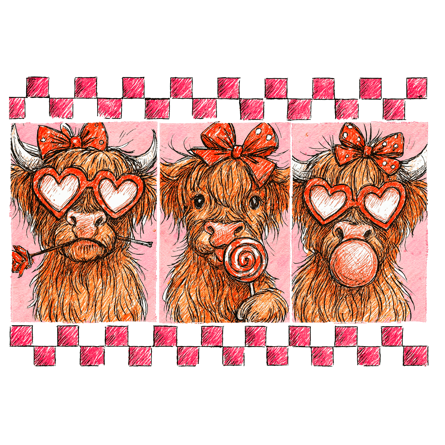 Valentine's Day 58 - Highland Cow Love