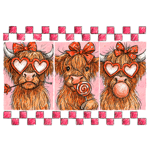 Valentine's Day 58 - Highland Cow Love