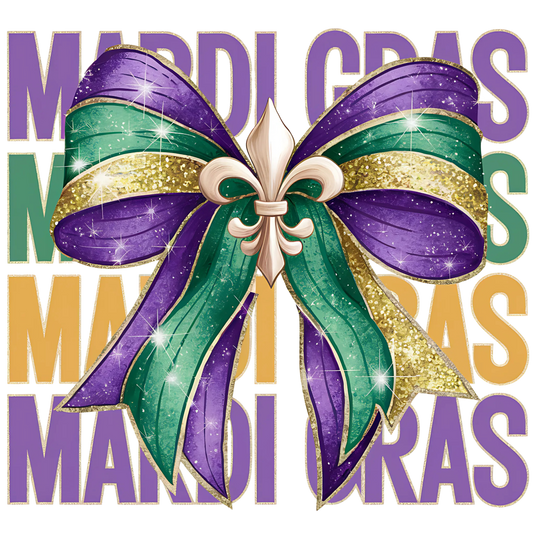 Mardi Gras 713 - Mardi Gras Coquette Bow Png 112235220 Mardi Gras Coquette Bow Png,