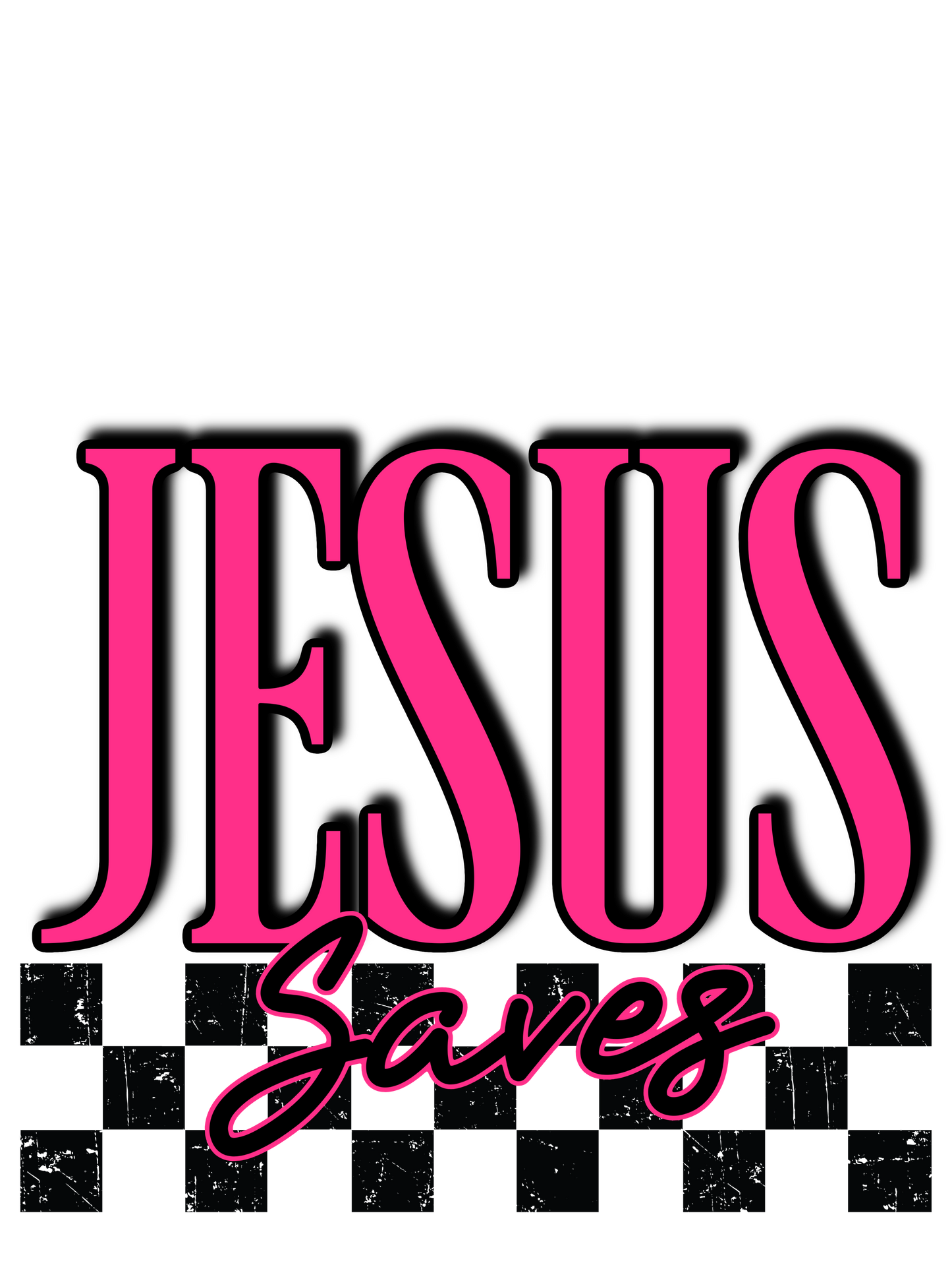 Jesus pink front